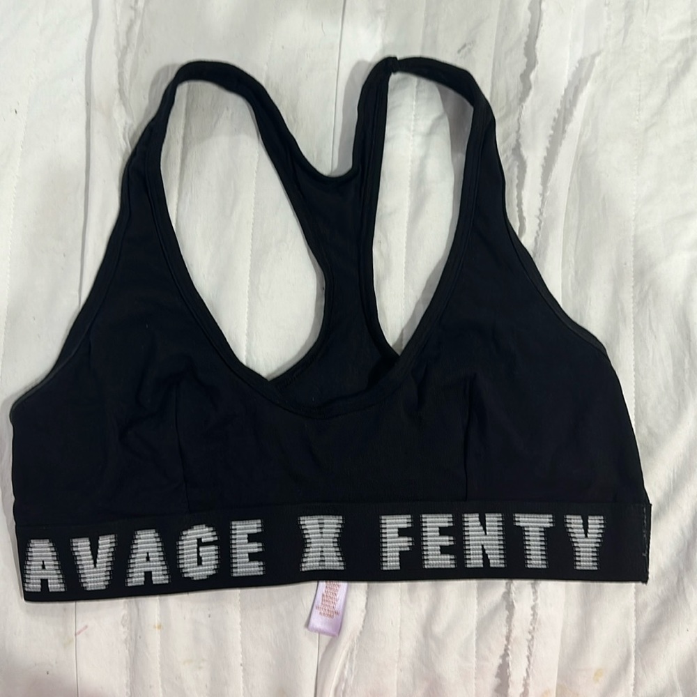 Savage x fenty black sports bra
